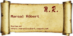 Marsal Róbert névjegykártya