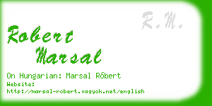 robert marsal business card